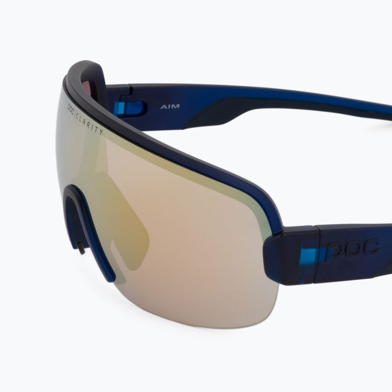 POC Aim lead blue/clarity road gold dviračių akiniai 5