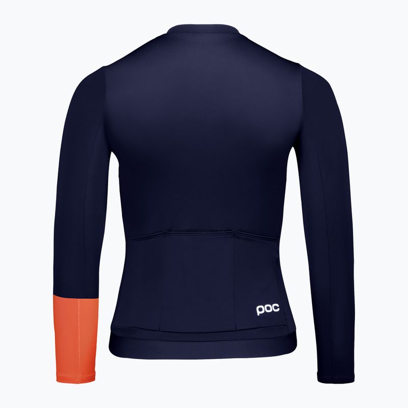 Moteriški dviračių marškinėliai ilgomis rankovėmis POC Cadence Jersey apatite navy 7