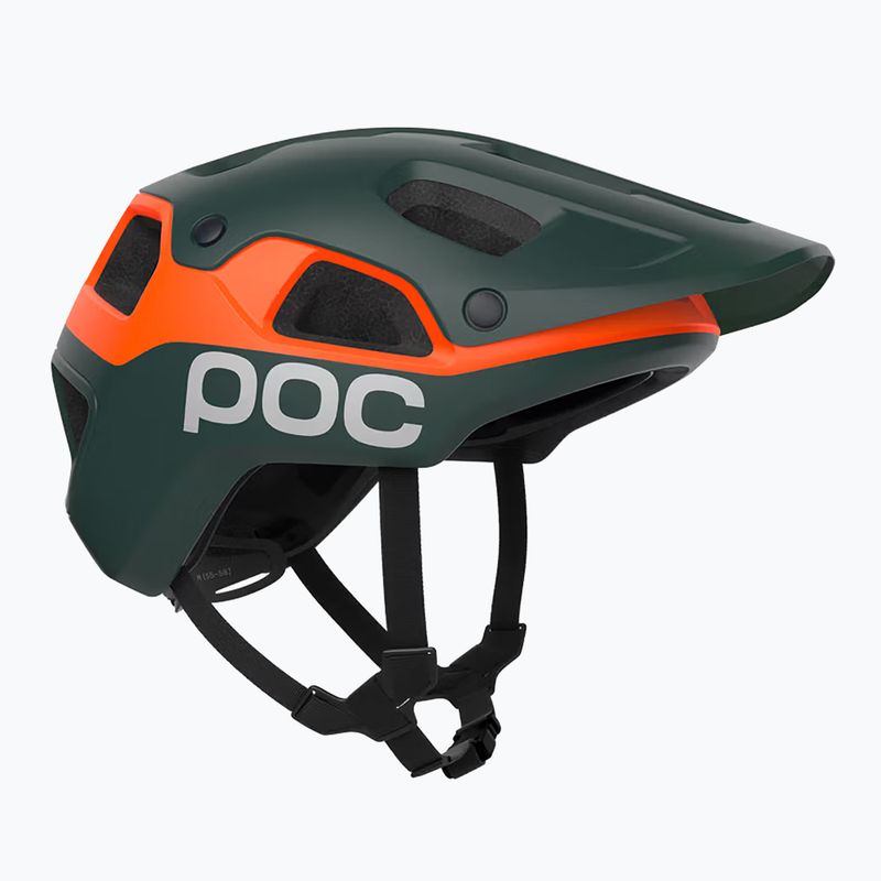 Dviračio šalmas POC Cularis Pure pargasite green matt/fluorescent orange matt