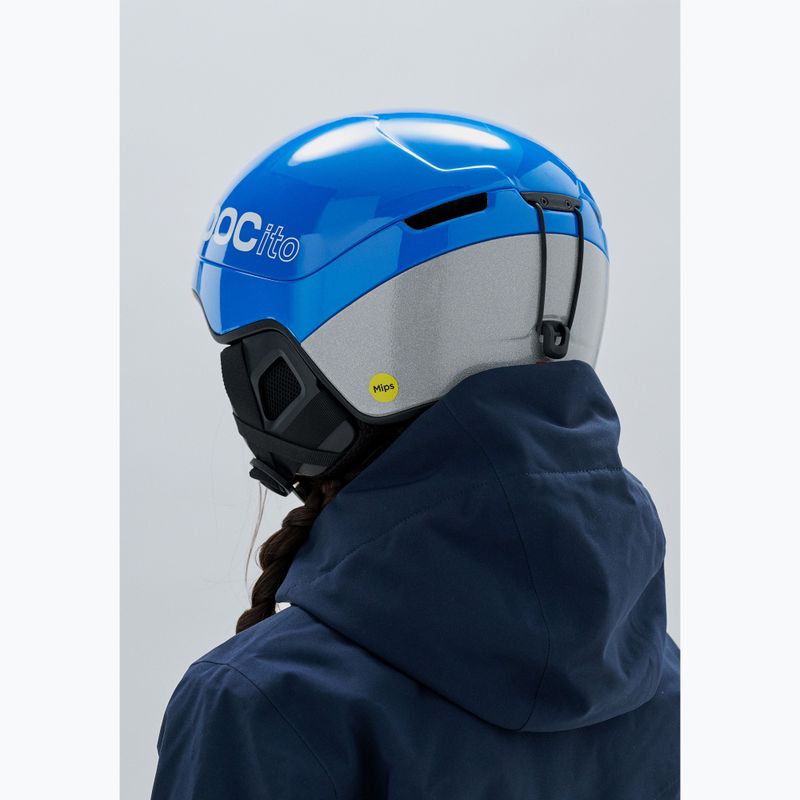 Vaikiškas slidinėjimo šalmas POC Pocito Obex MIPS Jr fluorescent blue 8
