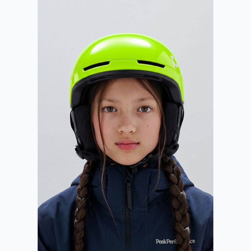 Vaikiškas slidinėjimo šalmas POC Pocito Obex MIPS Jr fluorescent yellow/green 6