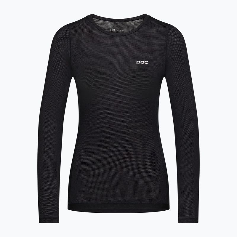 Moteriški dviračių marškinėliai ilgomis rankovėmis POC Layer Mid Jersey uranium black 5
