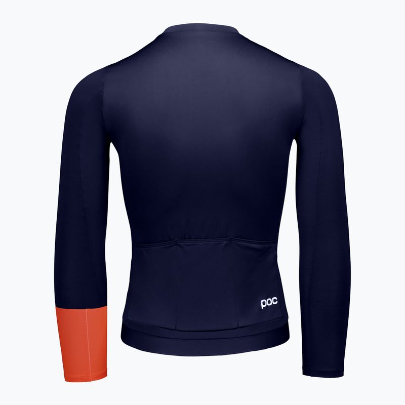 Vyriški ilgomis rankovėmis dviračių marškinėliai POC Cadence Jersey apatite navy 2