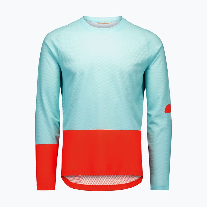 Vyriški dviračių marškinėliai ilgomis rankovėmis POC Motion Air Jersey lazurite blue/carnelian orange 5