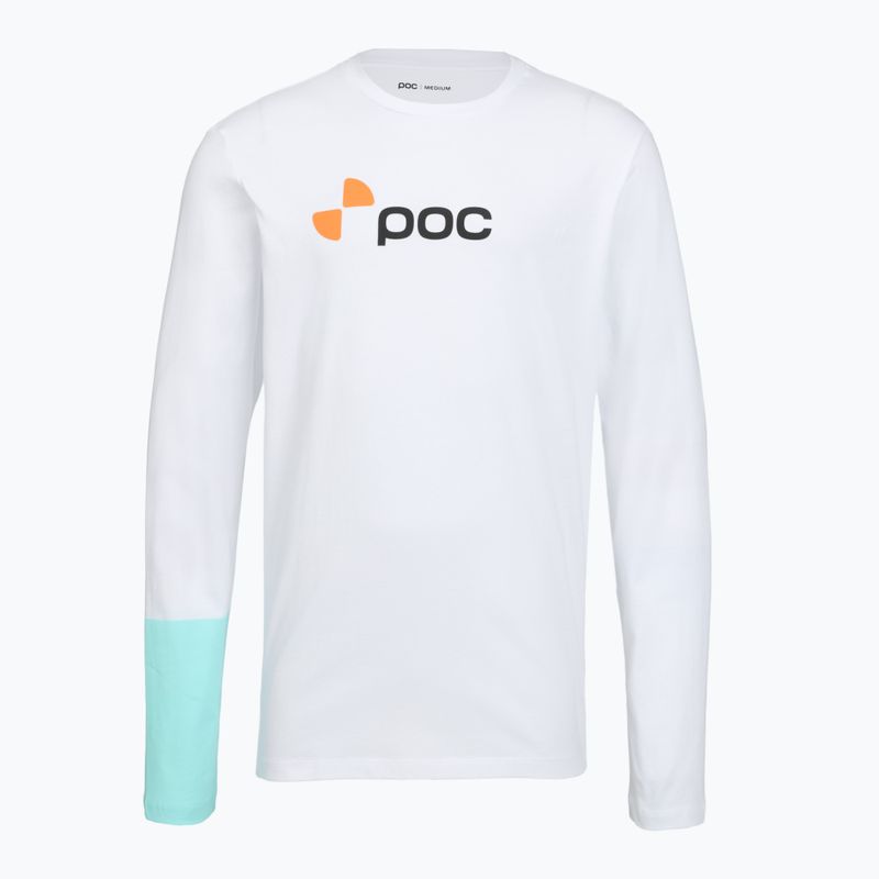 Marškinėliai ilgomis rankovėmis POC Tee hydrogen white/lazurite blue 3