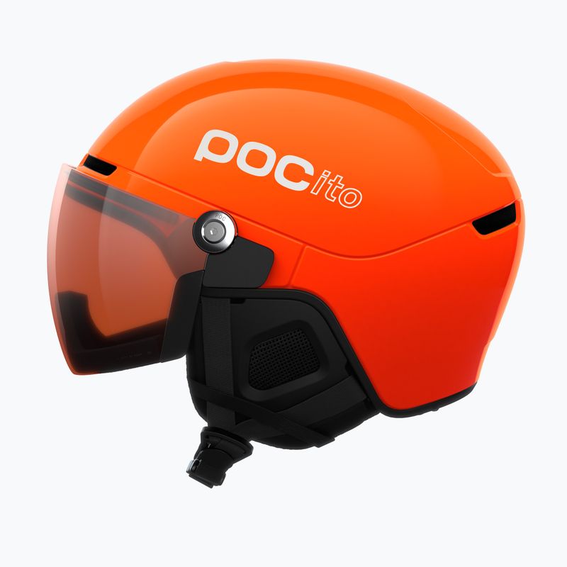 Vaikiškas slidinėjimo šalmas POC POCito Obex Visor S2 Jr fluo orange/clarity pocito/partly sunny/lt orange 2