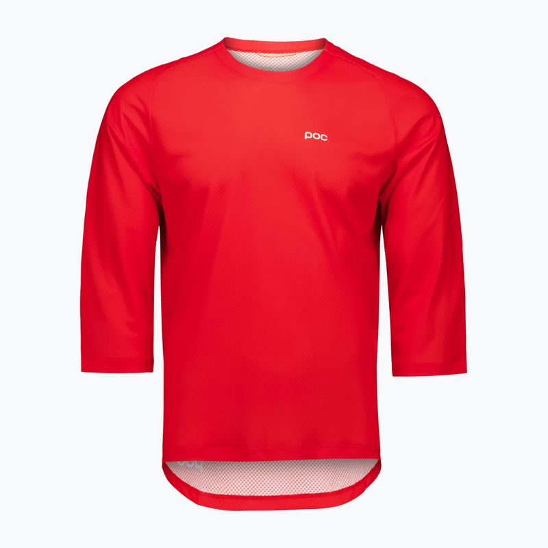 Vyriški dviračių marškinėliai POC Motion Air Jersey 3/4 prismane red 3