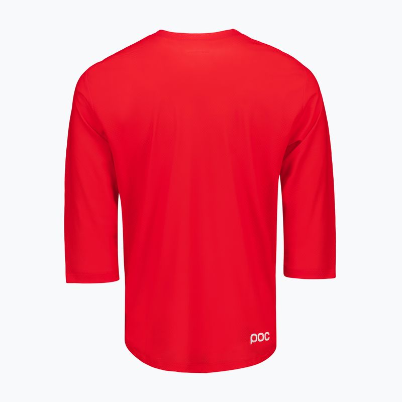 Vyriški dviračių marškinėliai POC Motion Air Jersey 3/4 prismane red 4