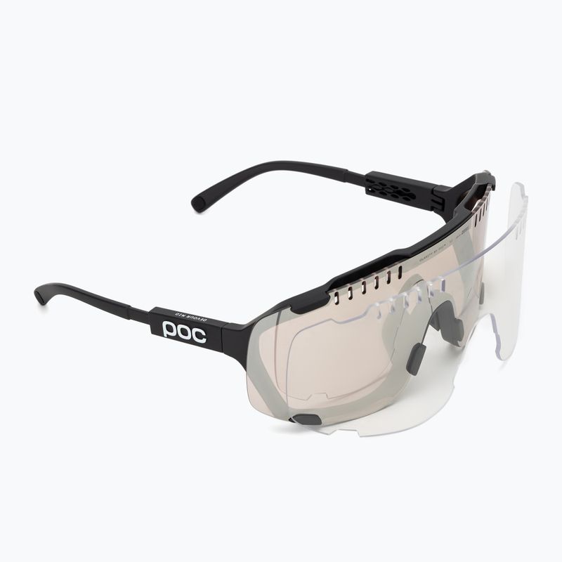 Saulės akiniai POC Devour Mid uranium black/clarity trail/partly sunny silver
