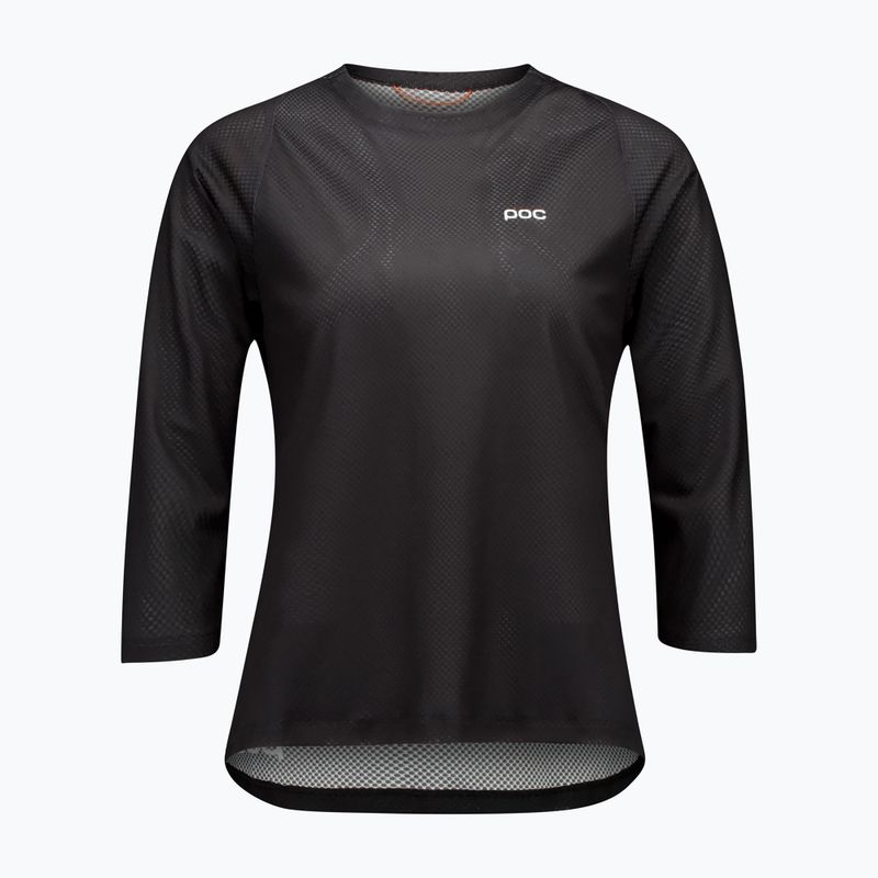 Moteriški dviračių marškinėliai POC Motion Air Jersey 3/4 uranium black 3