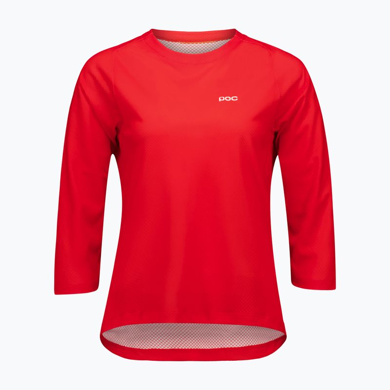 Moteriški dviračių marškinėliai POC Motion Air Jersey 3/4 prismane red 3