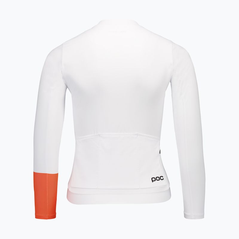 Moteriški dviračių marškinėliai ilgomis rankovėmis POC Cadence Jersey hydrogen white 4