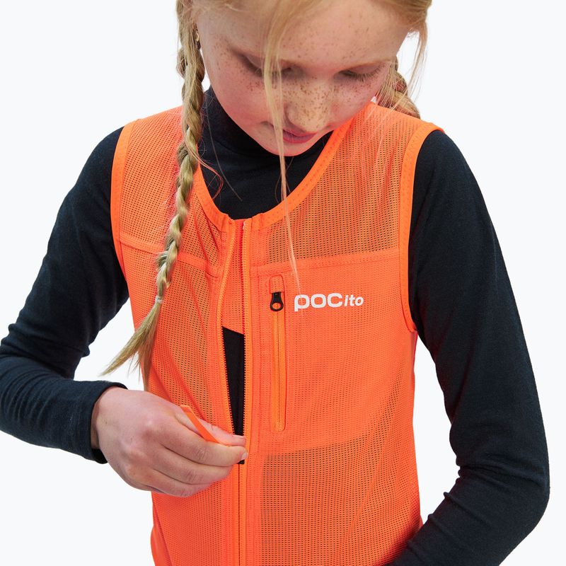 Vaikiška apsauginė liemenė POC Pocito VPD Air Vest Jr fluorescent orange 6
