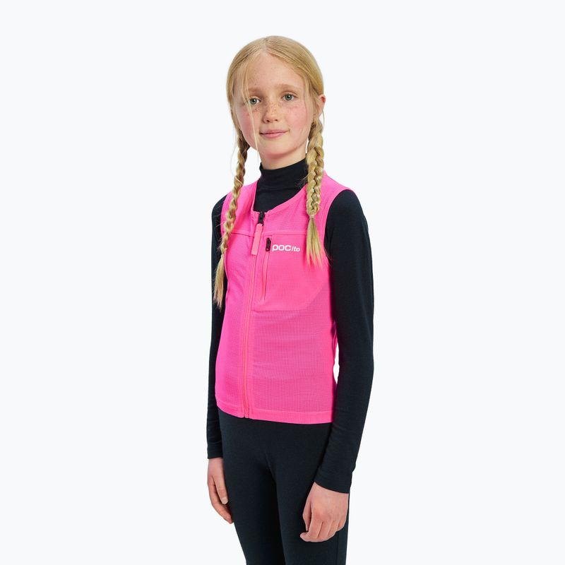 Vaikiška apsauginė liemenė POC Pocito VPD Air Vest Jr fluorescent pink 5