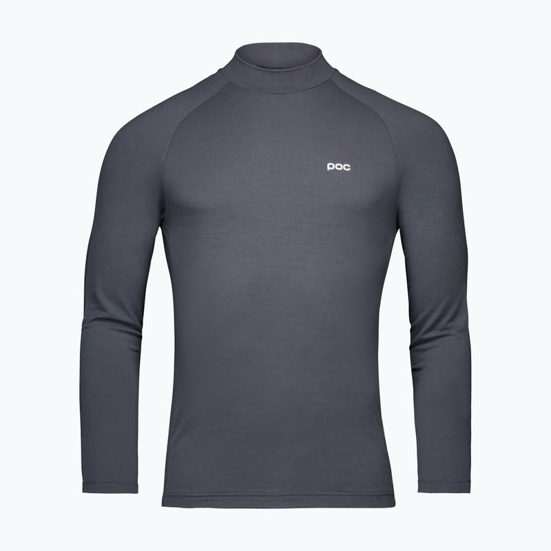 Vyriški termo marškinėliai ilgomis rankovėmis POC Layer Merino Mock Neck Jersey sylvanite grey 4