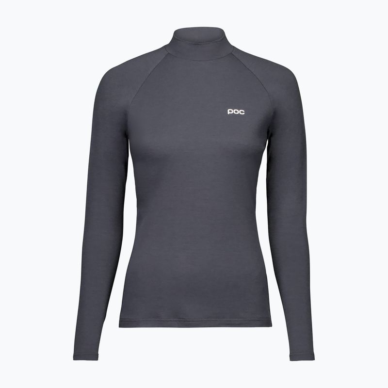 Moteriški termoaktyvūs marškinėliai POC Layer Merino Mock Neck Jersey sylvanite grey 3