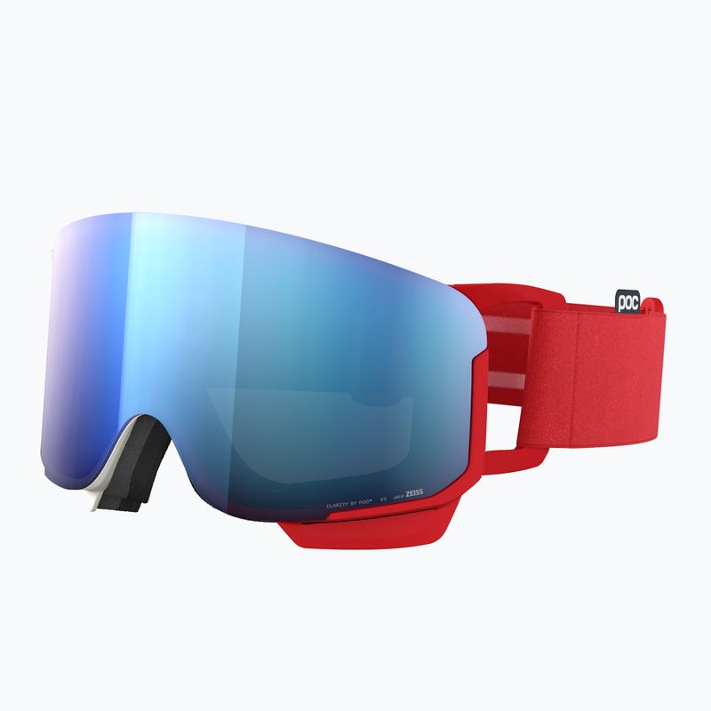 Slidinėjimo akiniai POC Nexal Mid red/white/partly sunny blue 2