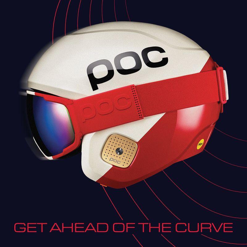 Slidinėjimo akiniai POC Zonula red/white/partly sunny blue 10