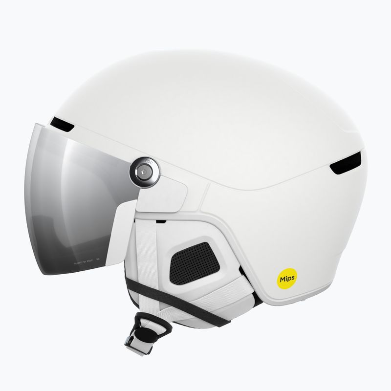 Slidinėjimo šalmas POC Obex Visor Hydrogen White Matt/Clarity U/Partly Sunny/Silver 2