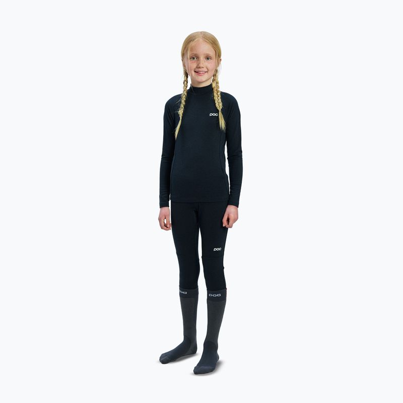 Vaikiškas termo džemperis POC Layer Merino Mock Neck Jersey Jr uranium black 2