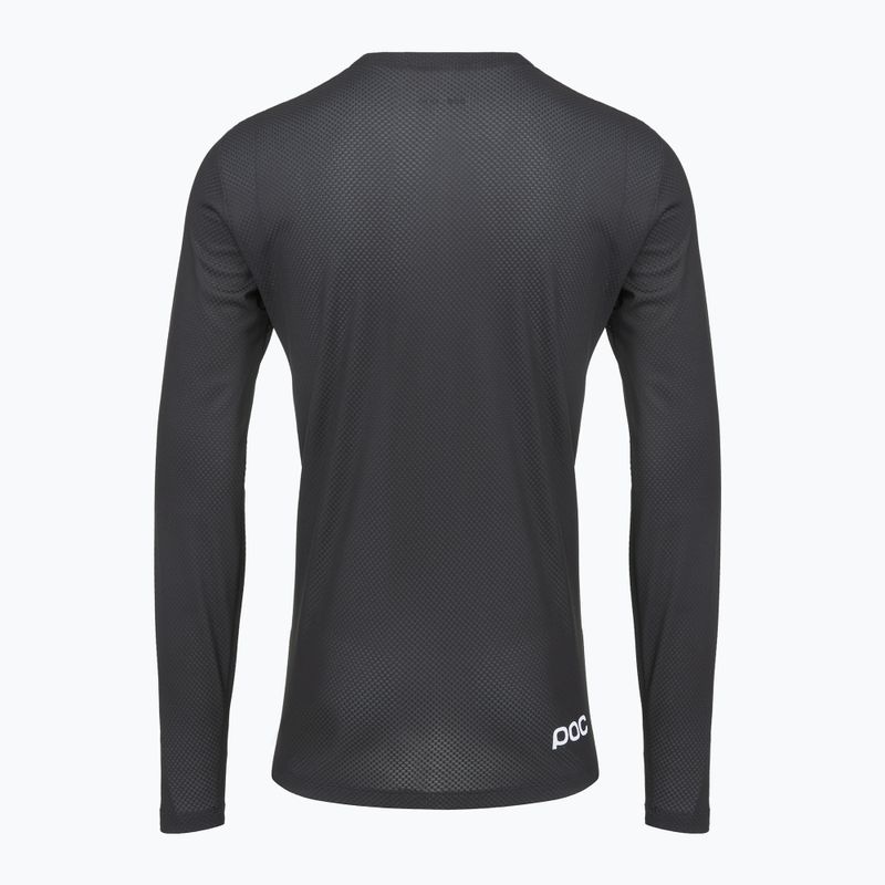 Vyriški dviračių marškinėliai ilgomis rankovėmis POC Motion Air Jersey uranium black 2