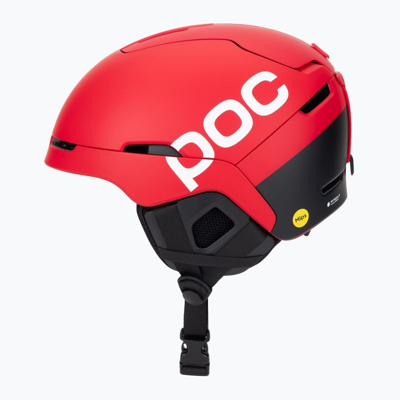 Slidinėjimo šalmas POC Obex BC MIPS prismane red matt 3