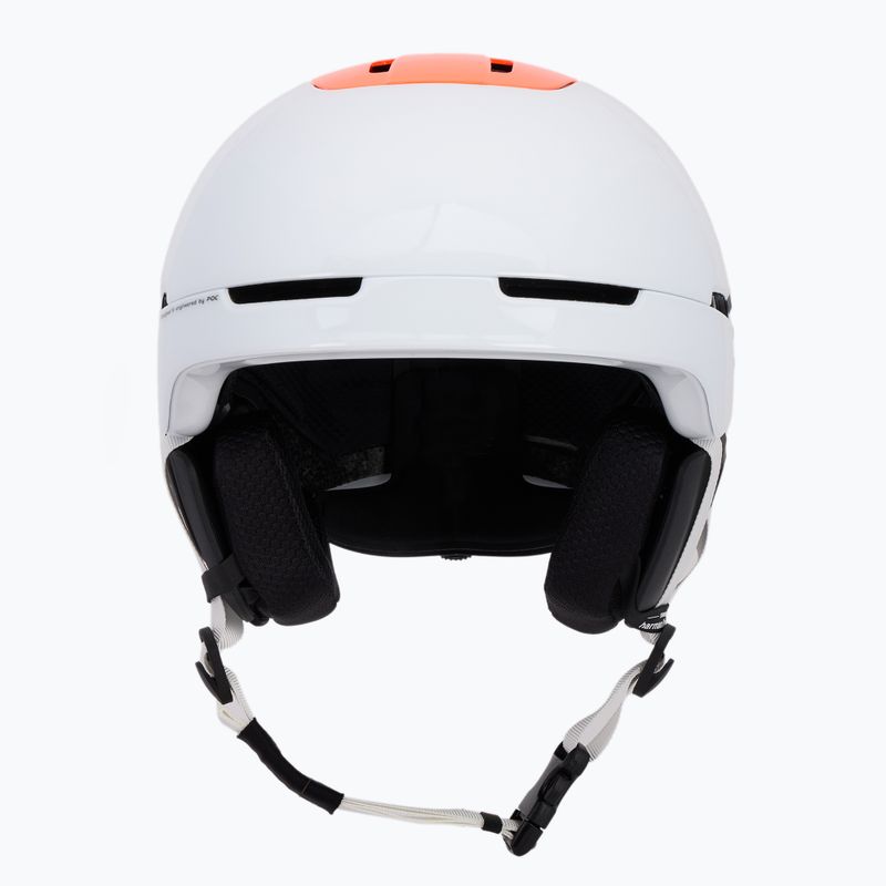 Slidinėjimo šalmas POC Obex Connect hydrogen white/fluorescent orange avip 2