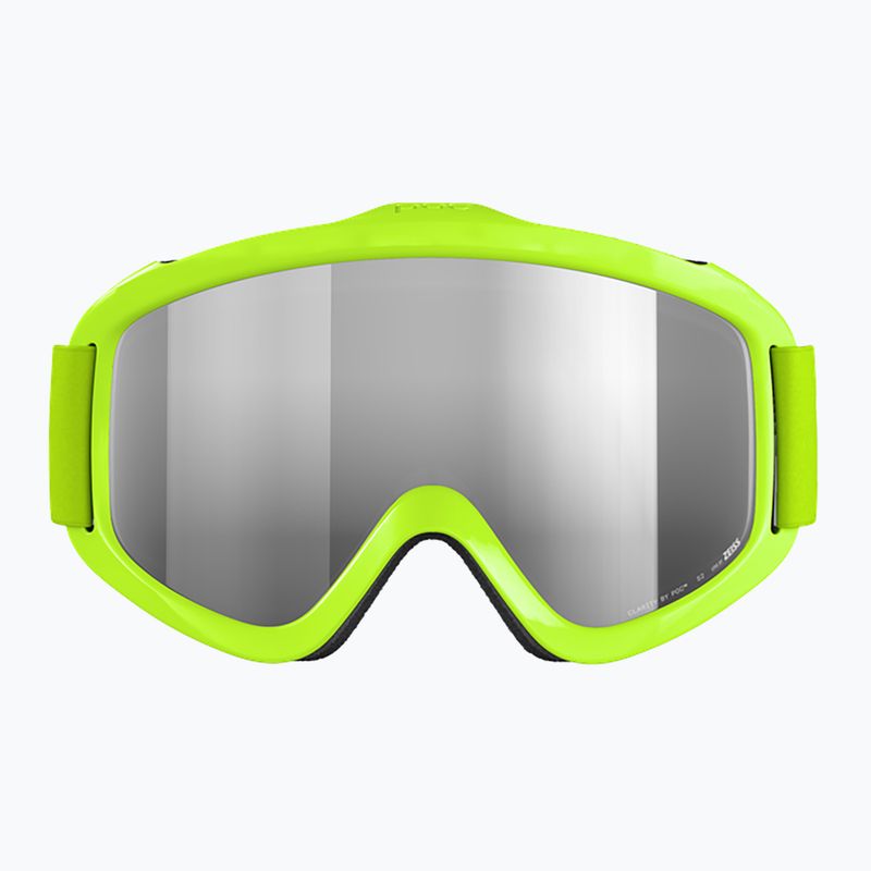 Vaikiški slidinėjimo akiniai POC POCito Iris fluorescent yellow/green/partly sunny silver 3
