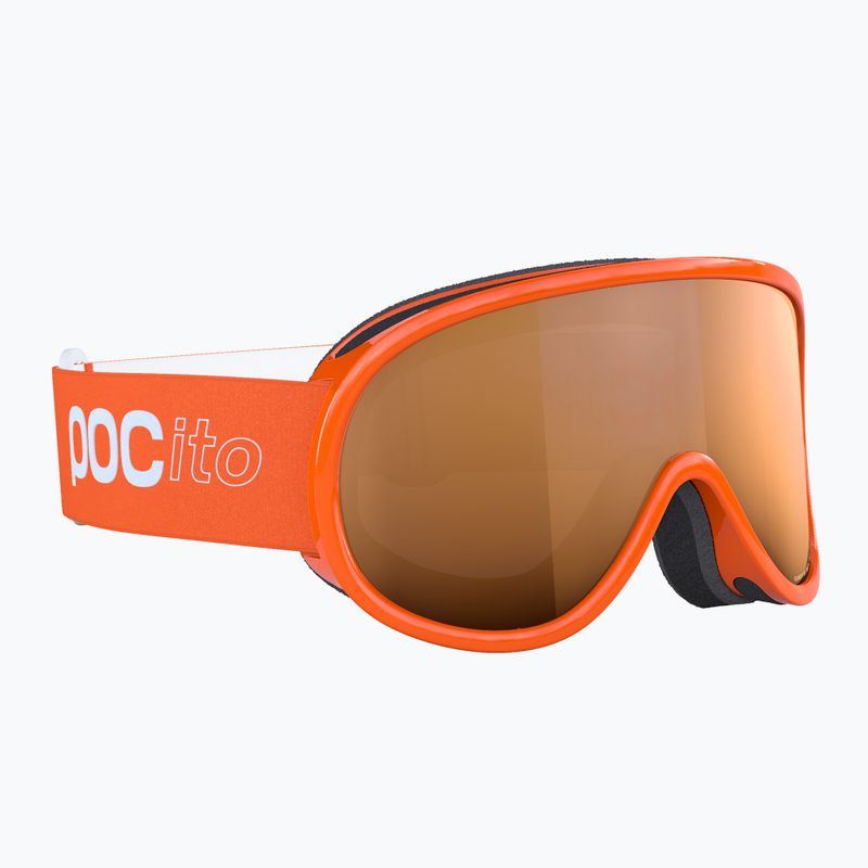 Vaikiški slidinėjimo akiniai POC POCito Retina Jr S2 fluorescent orange/partly sunny light orange