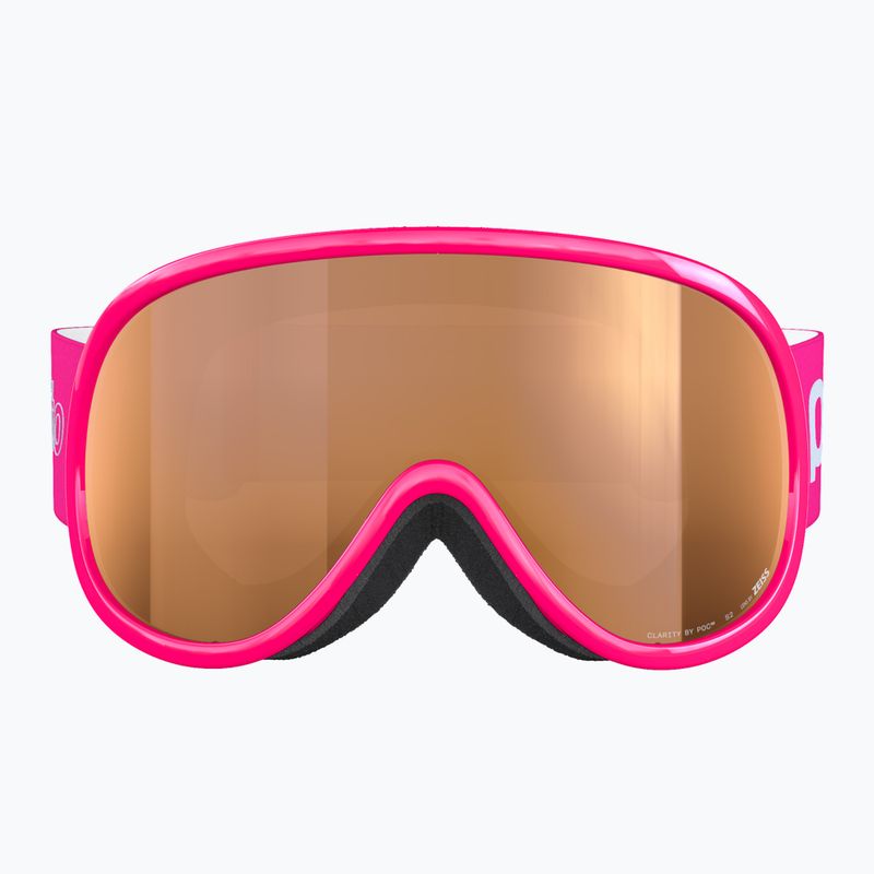 Vaikiški slidinėjimo akiniai POC POCito Retina Jr S2 fluorescent pink/partly sunny light orange 3