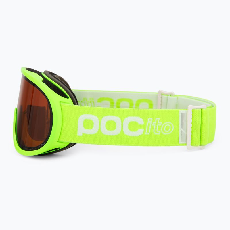 Vaikiški slidinėjimo akiniai POC POCito Retina Jr S2 fluorescent yellow/green/partly sunny light orange 4