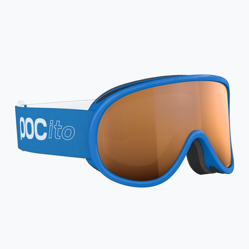 Vaikiški slidinėjimo akiniai POC POCito Retina Jr S2 fluorescent blue/partly sunny light orange