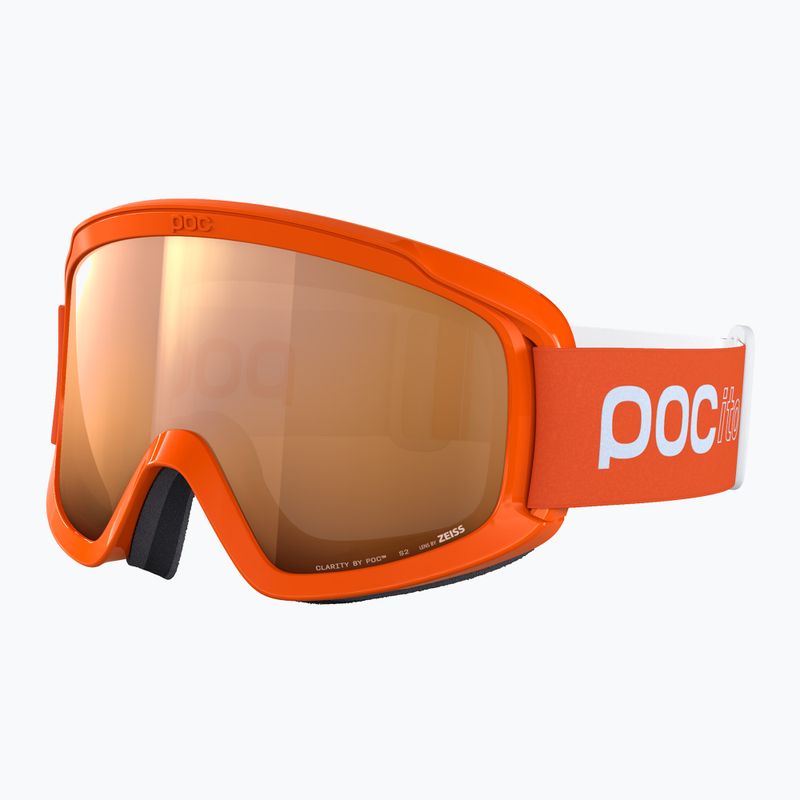 Vaikiški slidinėjimo akiniai POC POCito Opsin fluorescent orange/partly sunny light orange 4