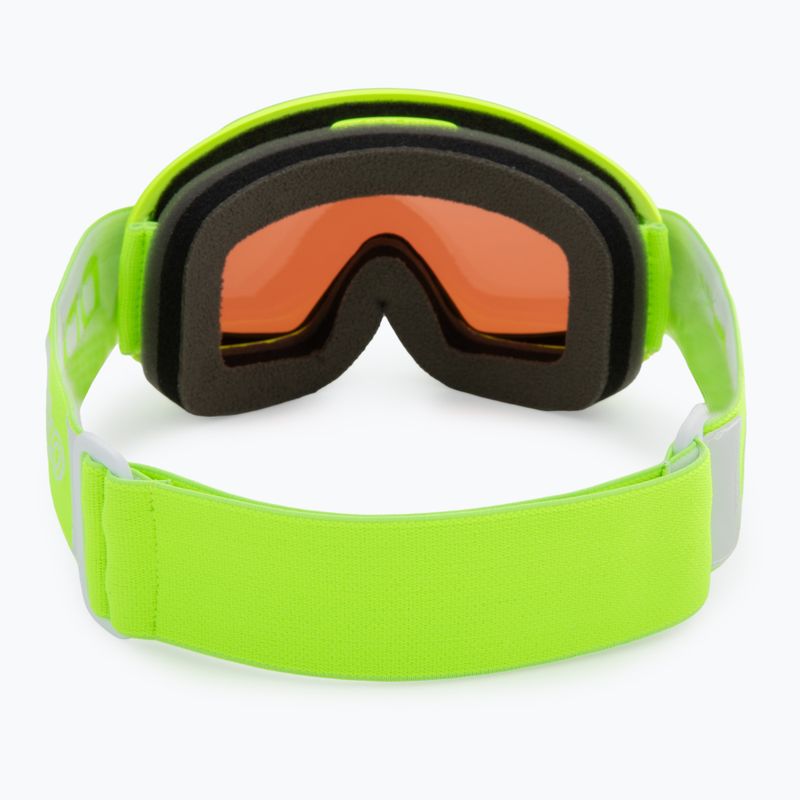 Vaikiški slidinėjimo akiniai POC POCito Opsin fluorescent yellow/green/partly sunny light orange 3