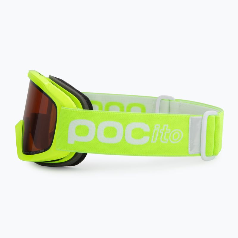 Vaikiški slidinėjimo akiniai POC POCito Opsin fluorescent yellow/green/partly sunny light orange 4