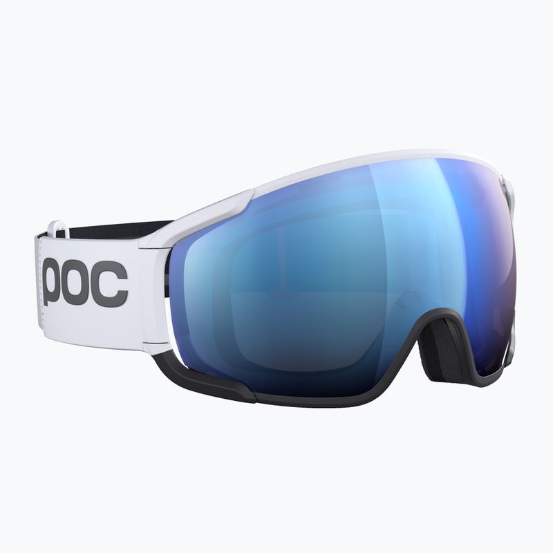 POC Zonula Race hydrogen balti/juodi/iš dalies mėlyni slidinėjimo akiniai 3