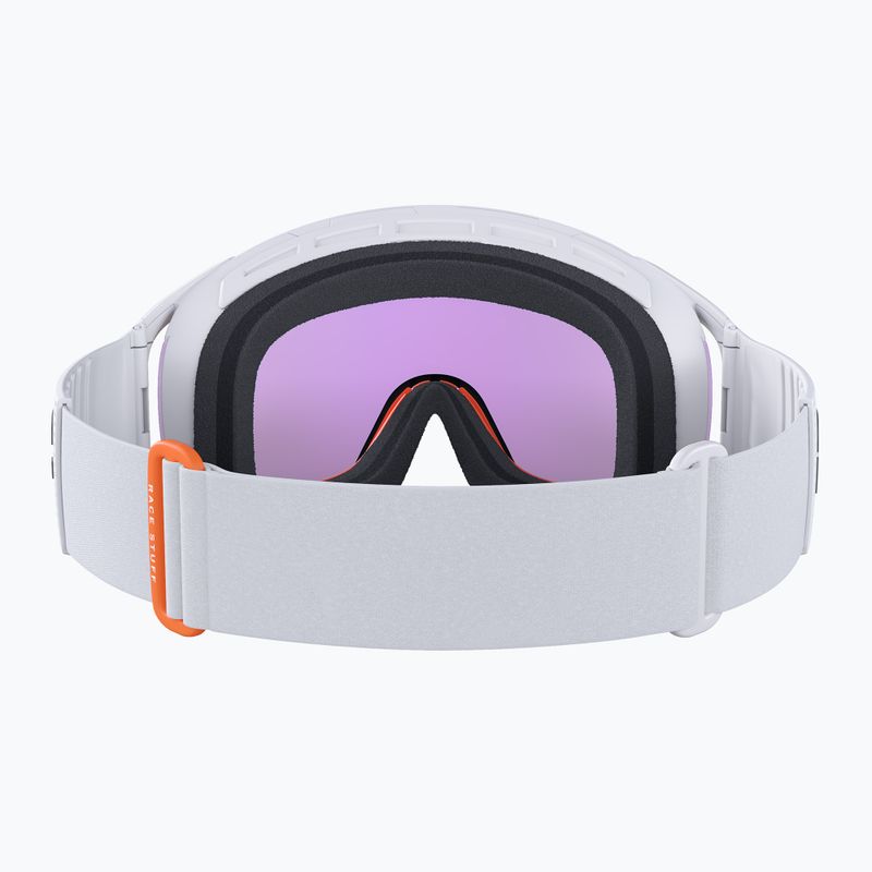 POC Zonula Race hydrogen balti/rožiniai oranžiniai/iš dalies mėlyni slidinėjimo akiniai 4