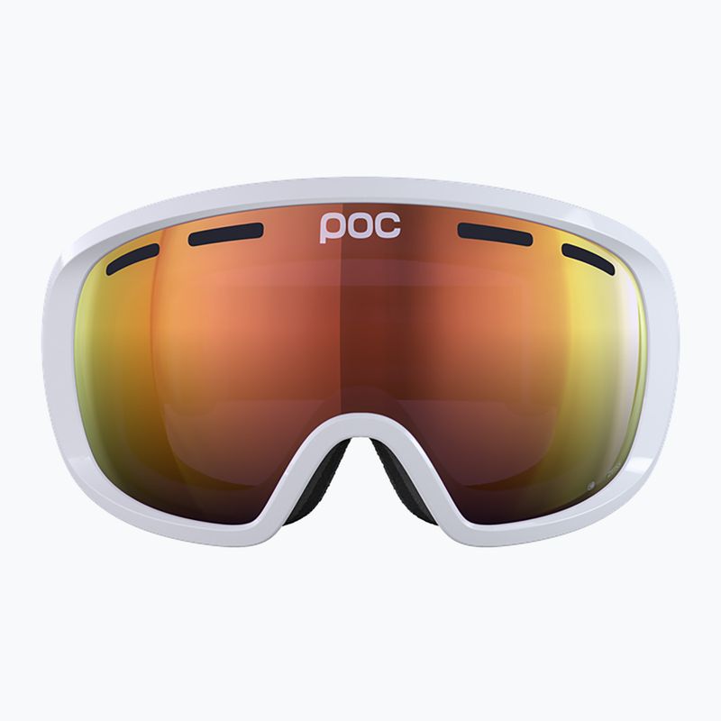 Slidinėjimo akiniai POC Fovea hydrogen white/partly sunny orange 2