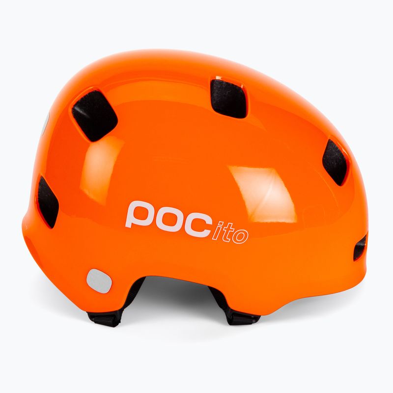 Vaikiškas dviratininko šalmas POC POCito Crane MIPS fluorescencinės oranžinės spalvos 4