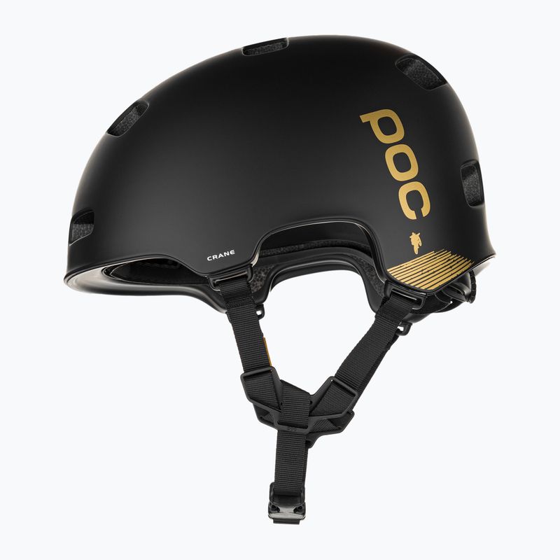 MTB dviračių šalmas POC Crane MIPS Fabio Ed. uranium black matt/gold 5