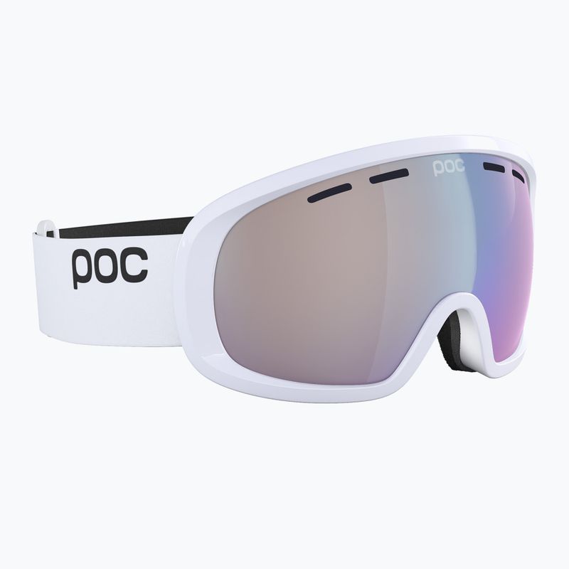 POC Fovea Mid Clarity Fotochrominiai vandenilio baltos/šviesiai rožinės/neblogai mėlynos spalvos slidinėjimo akiniai 8