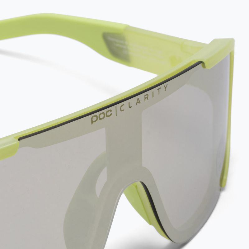 POC Aspire lemon calcite translucent/clarity define silver dviračių akiniai 4