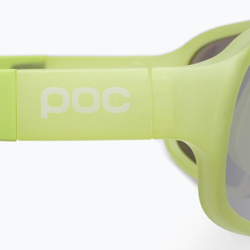 POC Aspire lemon calcite translucent/clarity define silver dviračių akiniai 5