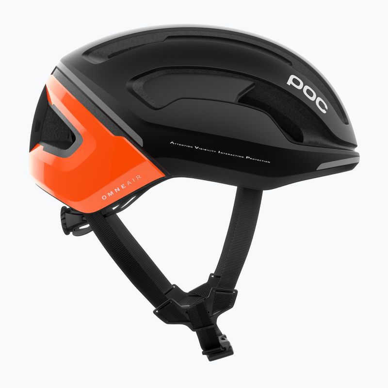 Dviračių šalmas POC Omne Beacon MIPS fluorescent orange avip/uranium black matt 4