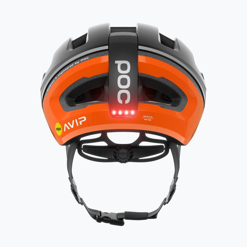 Dviračių šalmas POC Omne Beacon MIPS fluorescent orange avip/uranium black matt 7