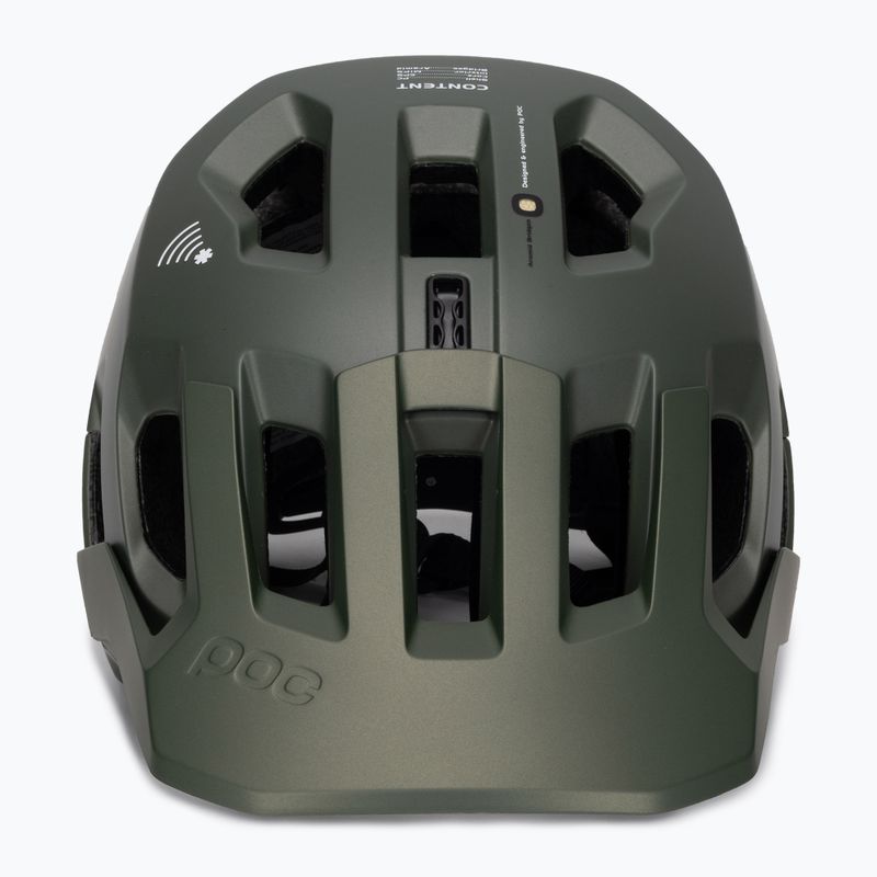 POC Kortal Race MIPS dviratininko šalmas epidote green/urano juoda metallic/matt 2