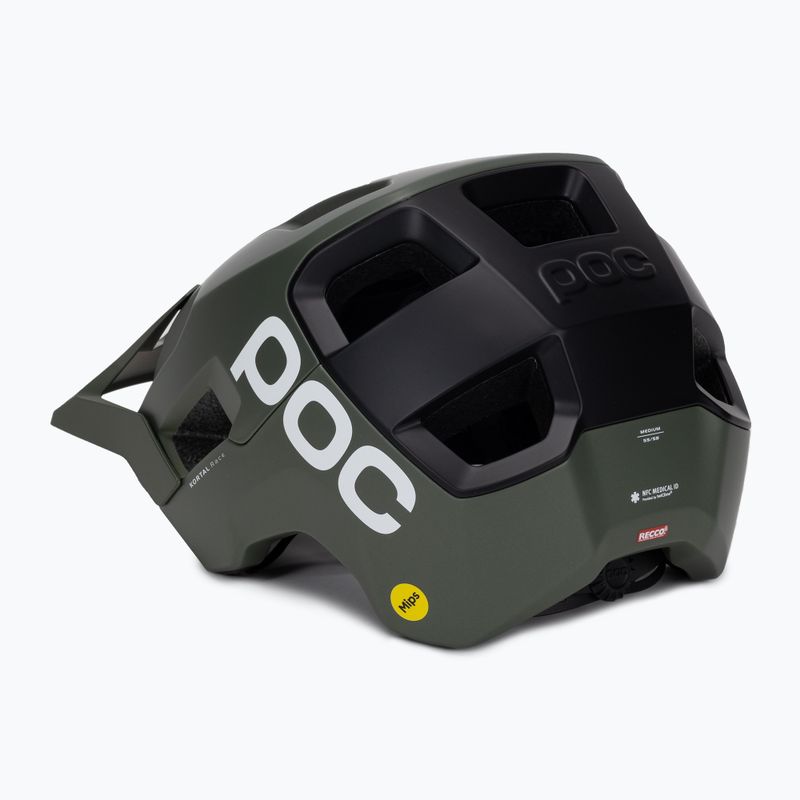 POC Kortal Race MIPS dviratininko šalmas epidote green/urano juoda metallic/matt 4