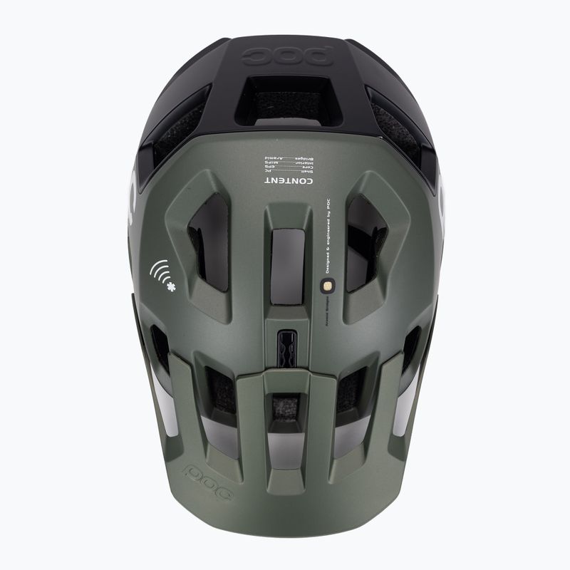 POC Kortal Race MIPS dviratininko šalmas epidote green/urano juoda metallic/matt 6