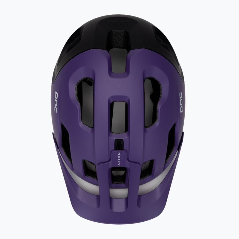 POC Axion Race MIPS dviratininko šalmas safyro violetinė/uraninė juoda metalinė/matinė 6