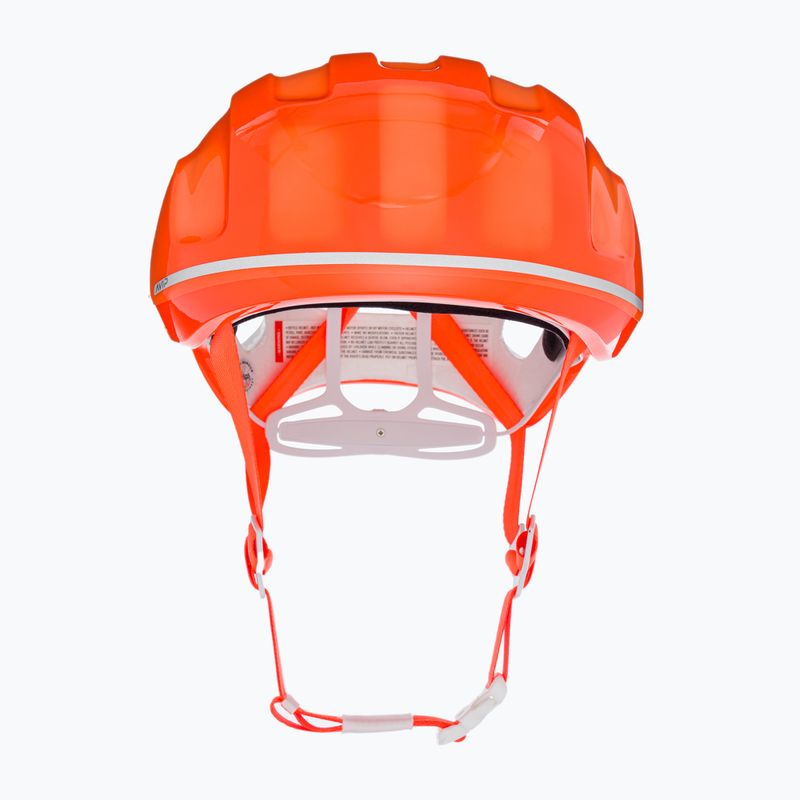 POC Ventral Tempus MIPS fluorescencinės oranžinės spalvos avip dviračių šalmas 2